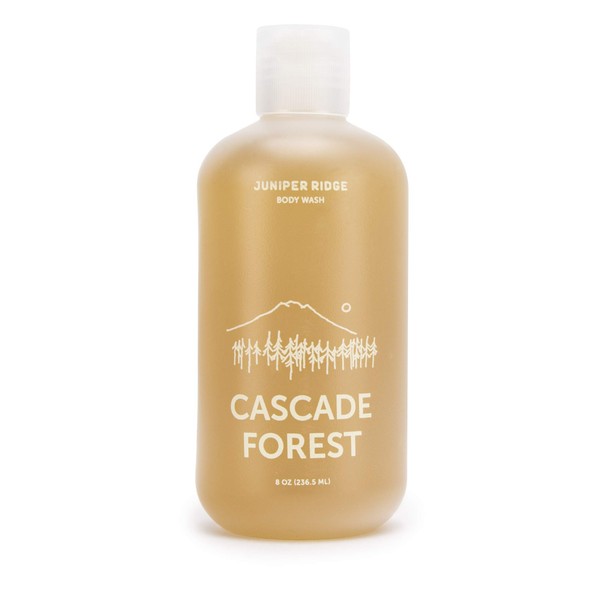 JUNIPER RIDGE Cascade Forest Body Wash - Concentrated Organic Vegan Castile Soap - All Natural Ingredient Essential Oil Bath & Shower Gel - Paraben, Phthalate, Dye, Cruelty, & Perservative Free - 8oz