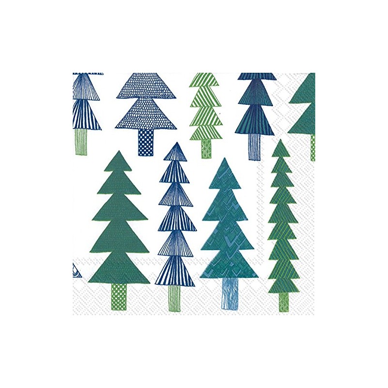 Marimekko Cocktail Napkins KUUSIKOSSA Green 25 x 25 cm