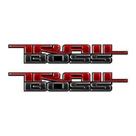 Trail Boss Decal Replacement Sticker (Red/Silver)