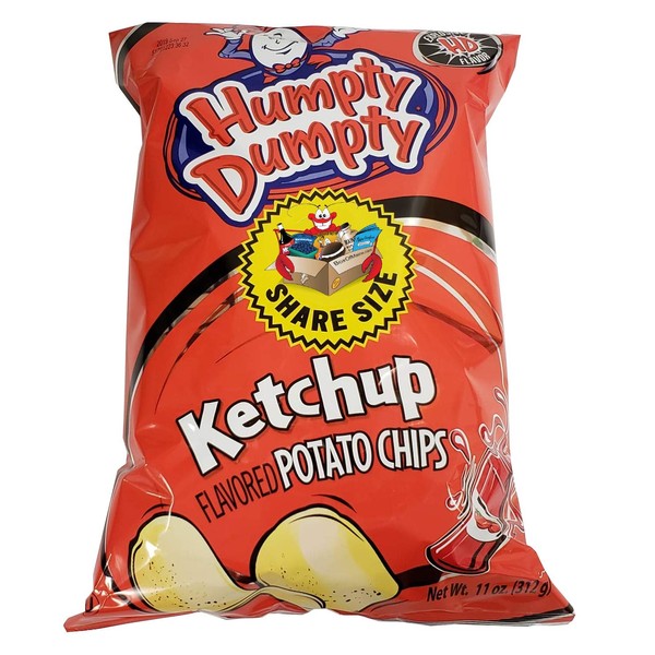 Humpty Dumpty Potato Chips, 9 Ounce, 4 Count, New Larger Family Size Bags (Ketchup)