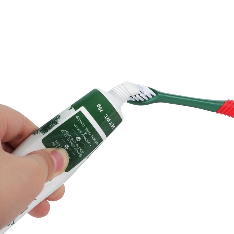 Ibluelover 2 Sets Pet Toothbrush & Toothpaste Kit 3 Pcs