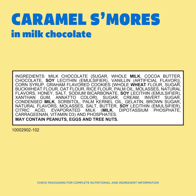 WHITMAN'S S'Mores Caramel Milk Chocolate Candy, Bag 7.3. oz