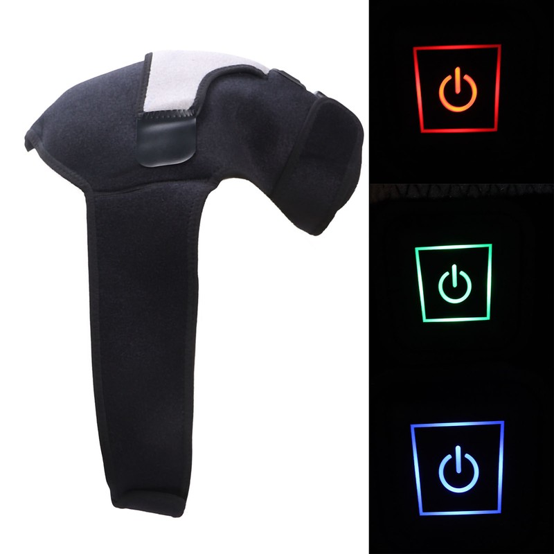 Heated Shoulder Wrap 3 Heat Settings Adjustable Hot Therapy Heated