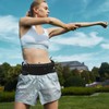 Practical Black Running Waist Bag with Water Bottle - Stylish