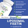 Sharoaid Liposomal Fisetin with Quercetin Supplements 1200 mg per Serving,High