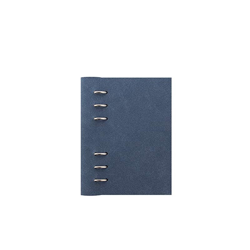Filofax Clipbook Architexture PER Notebook Blue Suede Blue A6 Faux