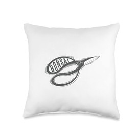 Bonsai Scissors Garden Art Japan Throw Pillow