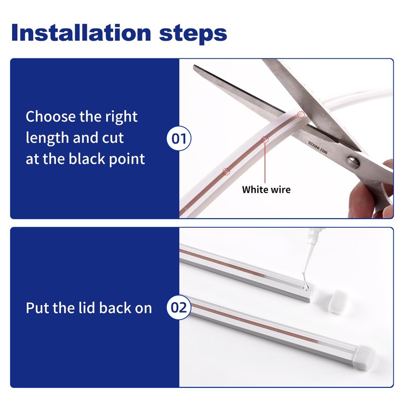 JUPIZEUS Cuttable Universal Fit LED Rear Trunk Cargo Light Interior