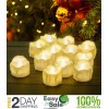 Luminara 12 Pcs Style Moving Wick Led Flameless Tea Candles