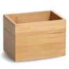 Zeller 13319 Organiser Box Set of 2 Bamboo Approx. 17