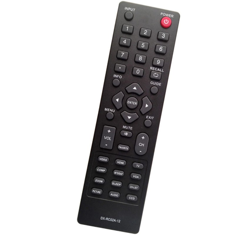 DX-RC02A-12 Remote Control for DYNEX TV Remote Replacement 32" &