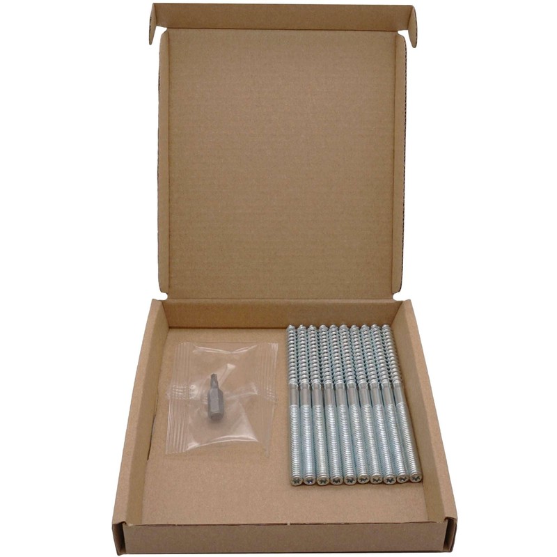 SKIR'CO (10 pcs) Hanger Bolts M6 x 100 mm, Double