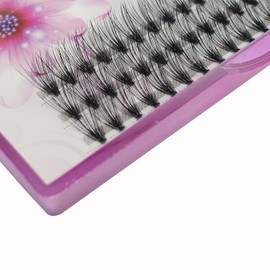 Dedila 8/10/12/14/16/17/18/20mm 60pcs 20 Root Grafting Individual False Eyelashes Mink Natural Long Eye Lashes Cluster Extension Makeup Beauty Fake Eyelash (11mm)