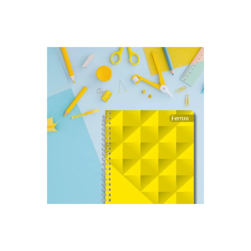 Cuaderno Profesional Ferrini 6pk Doble Aro Unicolor 120h Color CUADRO