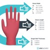 Unigloves Red Pearl - 100 Disposable Nitrile Gloves - Medium