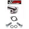 DYNACHROME PONTIAC CHROME WATER NECK THERMOSTAT HOUSING WITH GASKET 64-79