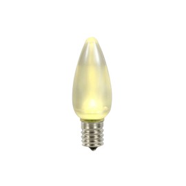 Vickerman 648018-0.96 watt 130 volt C9 Intermediate Screw (E17) Warm White Twinkle LED Light Bulb (25 Pack) Christmas Light Bulbs (XLEDSC91T-25)
