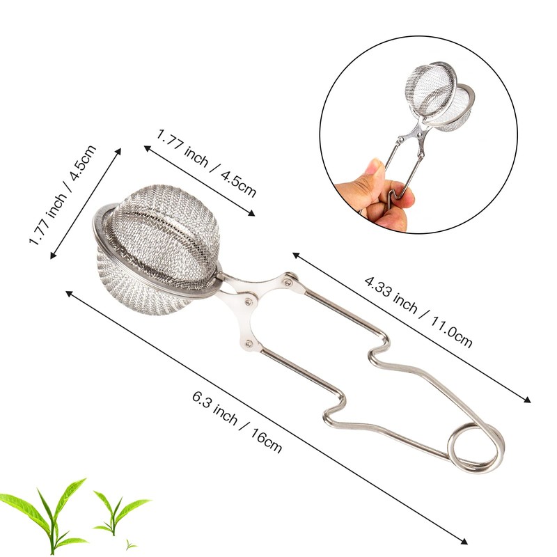 Snap Ball Tea Strainer, Exptolii 2 Pack Stainless Steel Tea