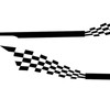 2pcs Stripe Car Decal Graphic Universal Waterproof Self Adhesive Removable
