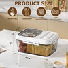 Olimingse Bread Box For Kitchen Countertop, Airtight Bread Storage Container,