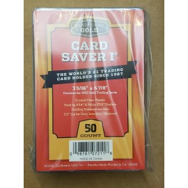 Cardboard Gold 50 Ct Card Saver I CS 1 Cardboard Gold PSA Graded Semi Rigid Holders BRAND NEW