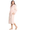 Style It Up Ladies Womens Plush Velour Contast Robe Luxury
