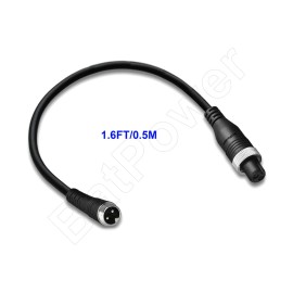 BatPower ProF Power Cable for Daiwa BM LB Battery Electric Reel Power Cord 0.5M 2Pin