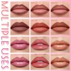 DAGEDA 2 in 1 Matte Lipliner and Lip Plumper Gloss,