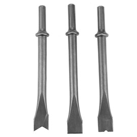 3Pcs Air Hammer Bit, Pneumatic Concrete Breaker Extra Long Round Shank Air Hammer Sander Bit Set Power Tools Accessory for 150/190/250 Air Hammer