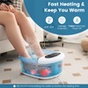 COSTWAY Foot Spa Bath Massager, with Heat, Bubbles & Vibration