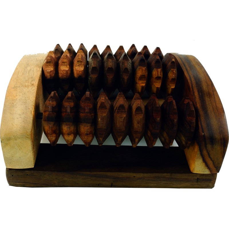 GURU SHOP Foot Massage Roller Model 11, Brown, 6.5 x