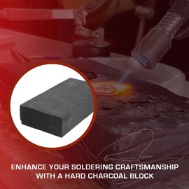 Natural Charcoal Block Lime-Wood for Soldering and Holder 140 x 70 x 30 mm for Jewelry Making