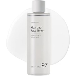 Heartleaf Face Toner with 970,200ppm Heartleaf Water, Centella, Hyaluronic Acid, Witch Hazel, Trouble Care, Acne-Prone, Calming, Hydrating, Purifying, Korean Skin Care, 250ml, 8.45 fl.oz.