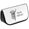 Mr. & Mrs. Panda Koala Bear Cosmetic Bag, White, Hand