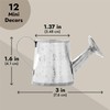 Juvale Mini Watering Can - 3 x 1.6 in, Silver,
