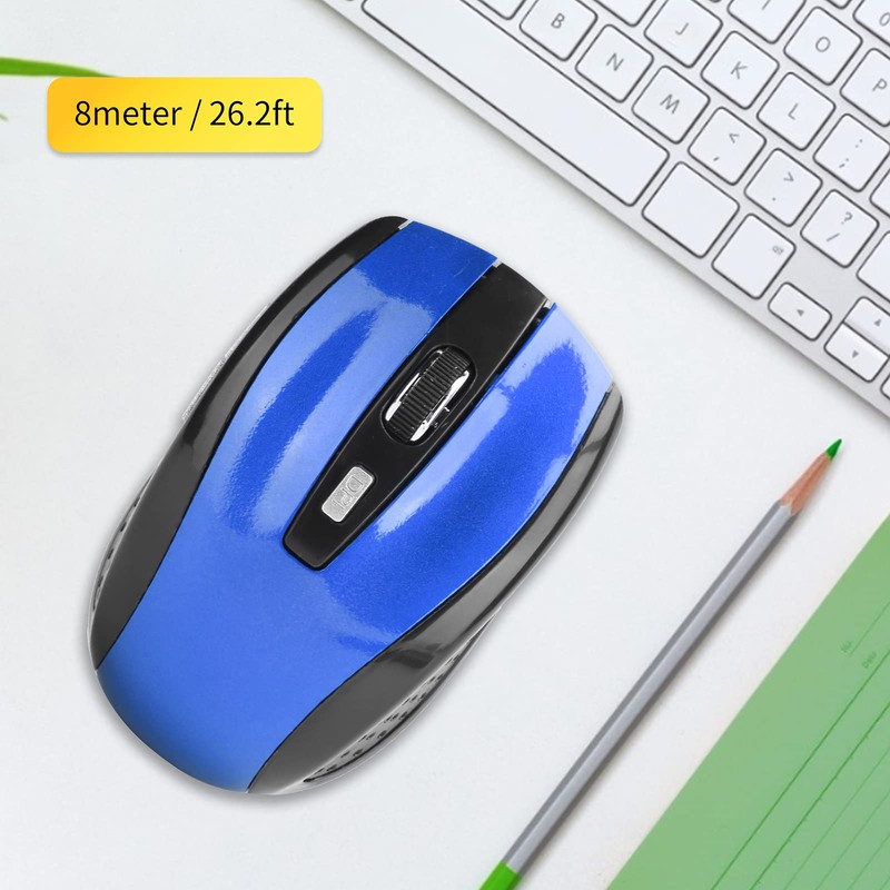 ciciglow Laptop Wireless Mouse, 2,4 G 250 Hz Notebook Optische