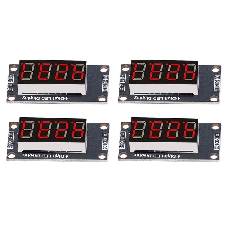 4 Sets Digital Tube Display Module LED 4 Digit 7
