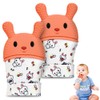 HOTUT Baby Teething Gloves, Pack of 2 Teething Rings Baby