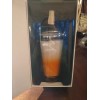Silver One International Cocktail Shaker Stainless Steel Ombre Orange Glass