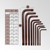 Ieusew Torx Allen Wrench Set, Tamper Resistant Key Set, S2