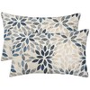 Dahlia Pillow Covers 12x20 Inch Set of 2 Summer Rust