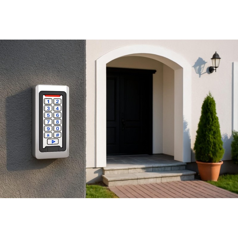Door Access Control Keypad, Stainless Steel Outdoor IP68 Waterproof, 2000