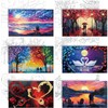 Affrolling 12 Pcs Pre Drawn Canvas for Painting for Adults