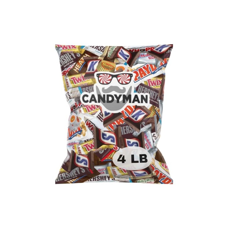 CANDYMAN 4 Pound Gift Box Mix of Chocolate, Individually Wrapped