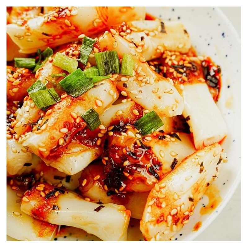 Akuan Steamed Rice Noodle Rolls, Sweet and Spicy, 255g, Vegetarian,