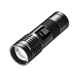 WARSUN High Beam Rechargeable Flashlight – 500 Lumens Zoomable LED Torch, Long-Distance Lighting, Type-C Charging, Durable Work Light for Outdoor & Emergency Use