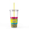 Mustard M12042 plátano - Taza de paja de doble pared,
