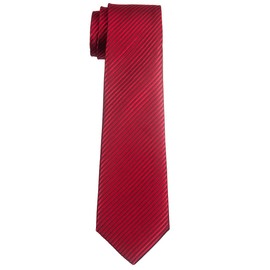 Retreez Woven Boy's Tie with Stripe Textured (8-10 years) - Red