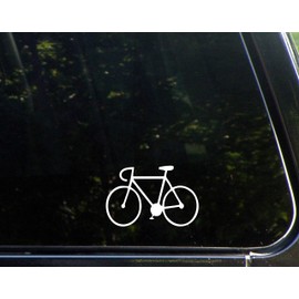 Bicycle - 4" x 3" - Vinyl Die Cut Decal/Bumper Sticker for Windows, Cars, Trucks, Laptops, Etc.