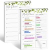 Joyberg 2 PCS Weekly Meal Planner Magnetic for Fridge 8.3x5.5”,